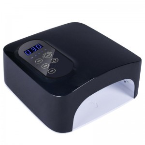 M&r 601Pro 72W trådlös LED -nagellampa, laddningsbar LED -nageltork, 15600mAh trådlös snabbnagellack curlinglampa, professionell gelnagelbelysningnagelkonst manikyrverktyg för hem och salong (uppladdningsbar)